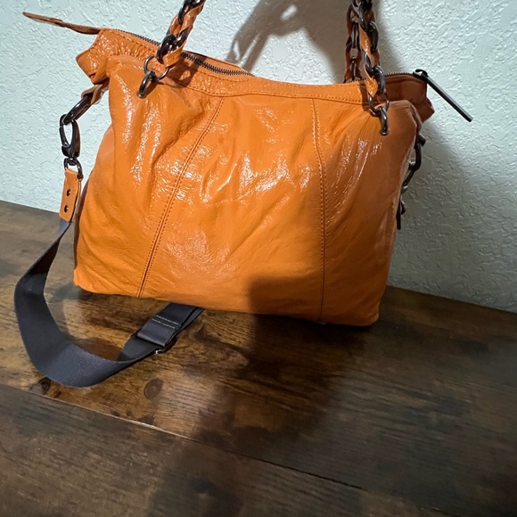HOBO Orange Leather Hobo Bag - Picture 9 of 16